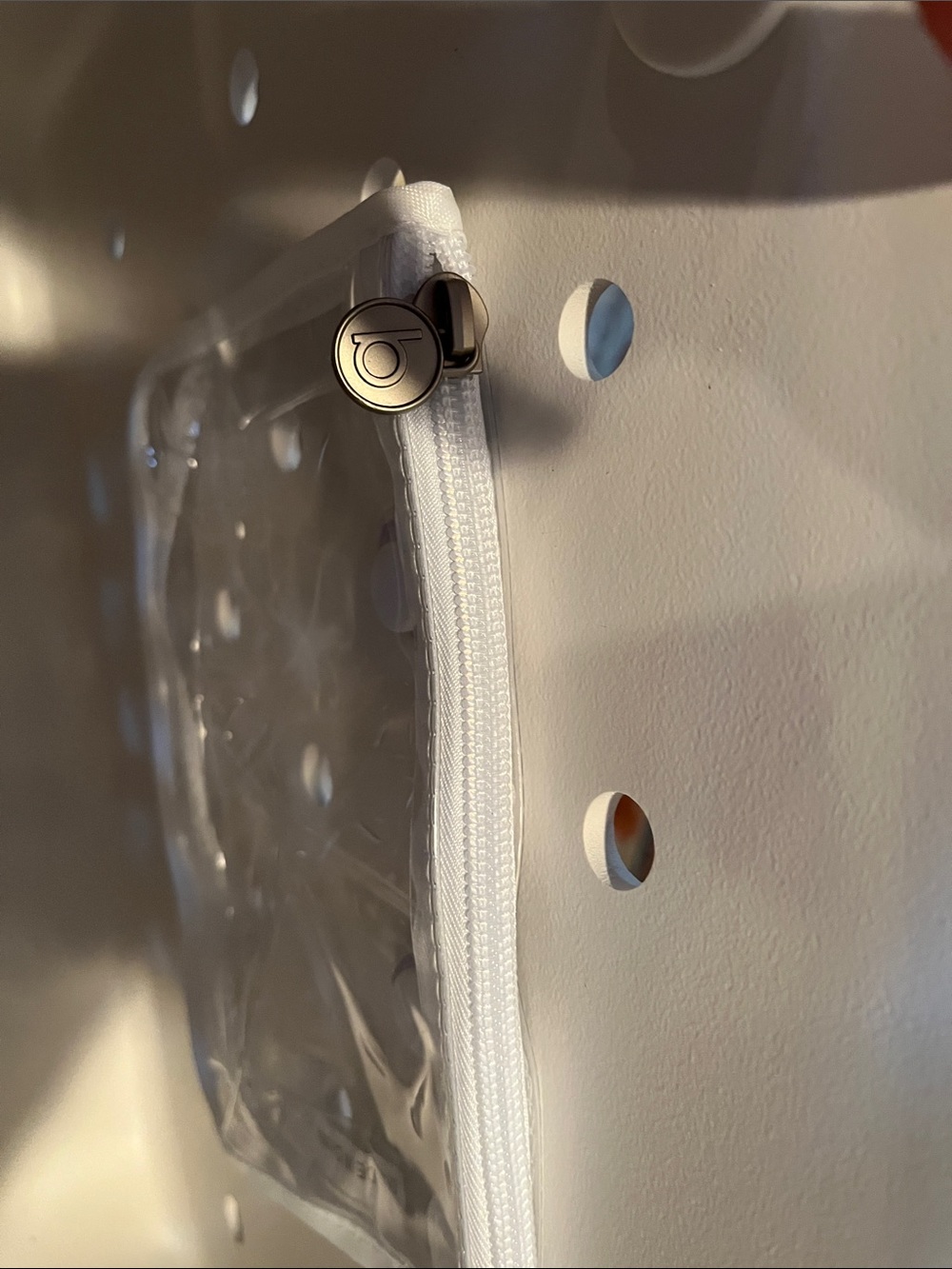 BOGG BAG White Tote with Red Baseball Stitch Accents - Picture 2 of 8